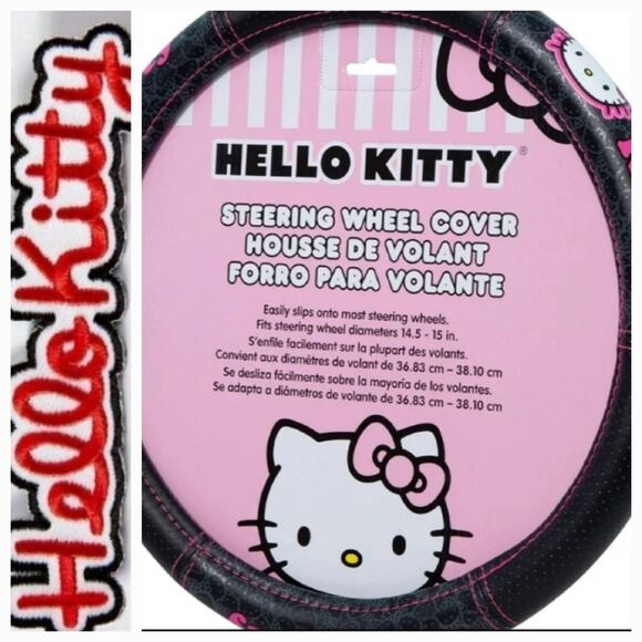 Hello Kitty Logo Speed Grip Steering Wheel Cover - Picture 1 of 7